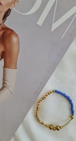 Load image into Gallery viewer, Handmade Blue Lining Bracelet
