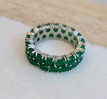 Load image into Gallery viewer, Emerald Rounds Ring
