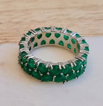 Load image into Gallery viewer, Emerald Rounds Ring
