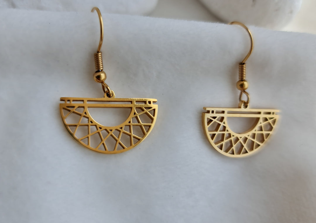 Half Graphical Earrings