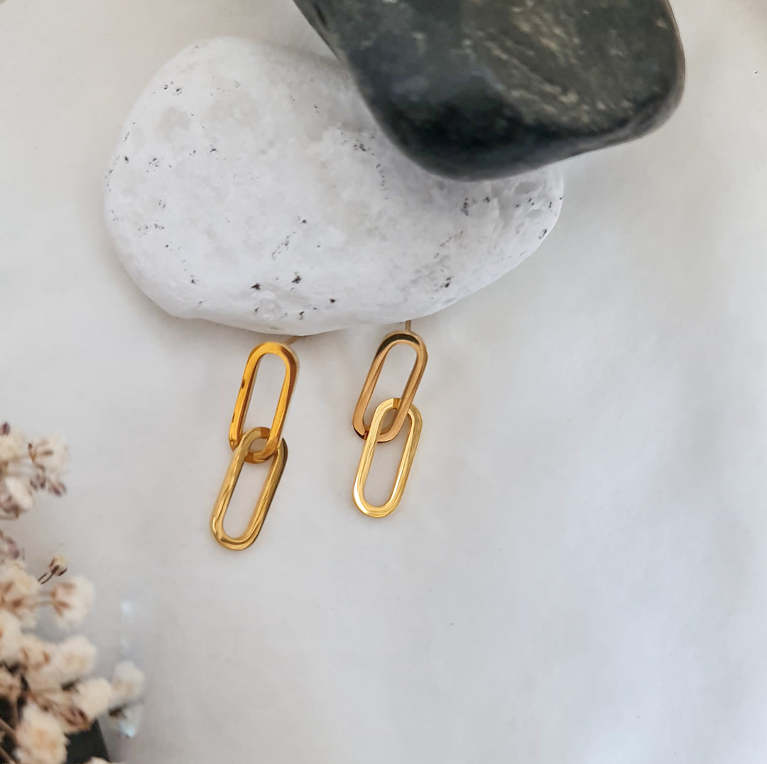 Golden Infinity Earrings