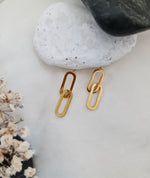 Load image into Gallery viewer, Golden Infinity Earrings
