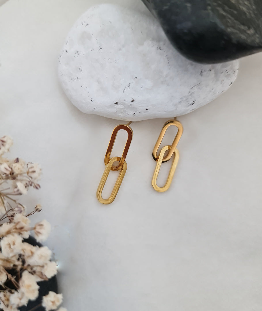 Golden Infinity Earrings