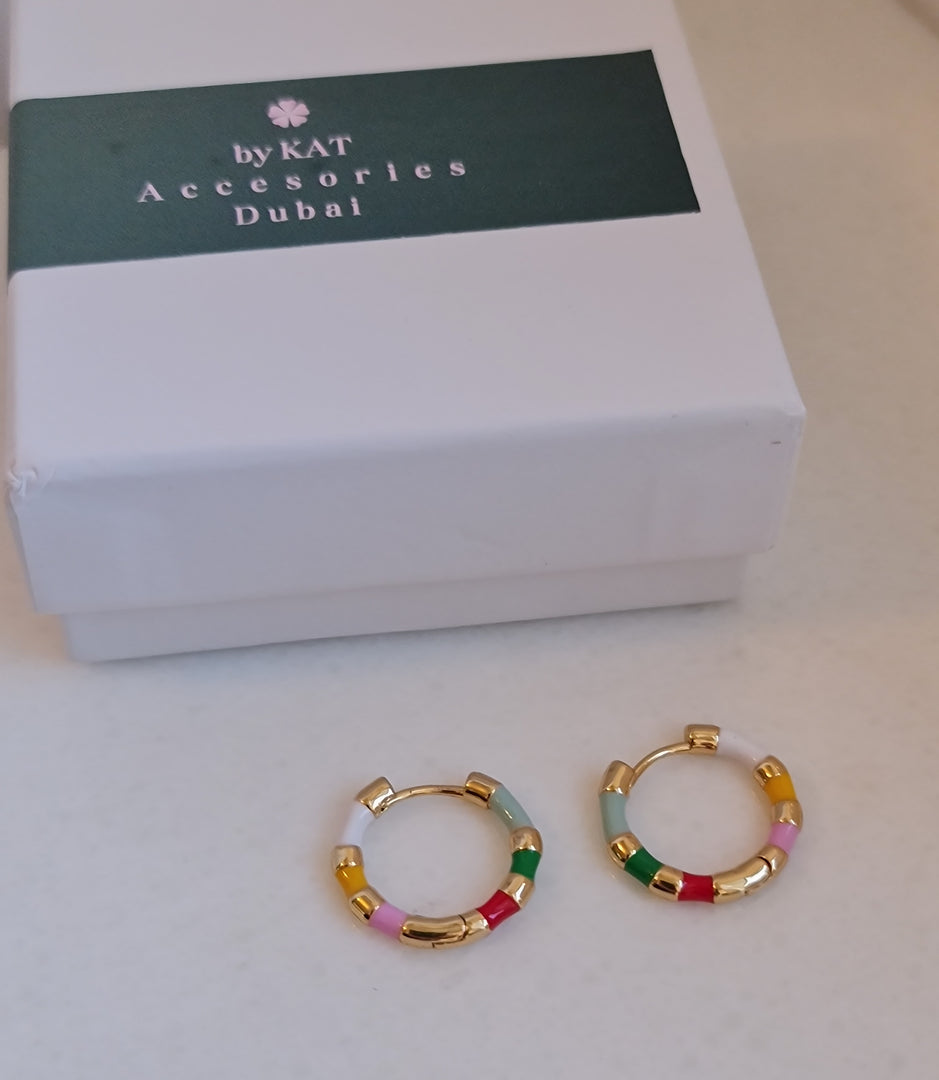 Colored small hoops