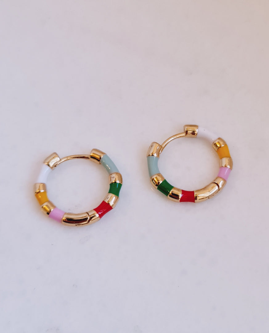 Colored small hoops